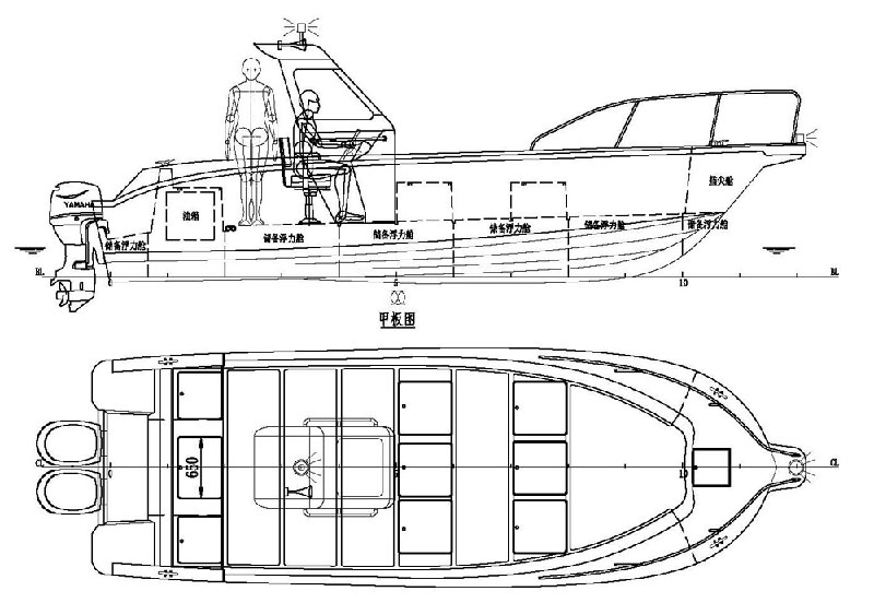 JS-750钓鱼艇渔船
